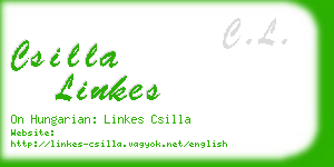 csilla linkes business card